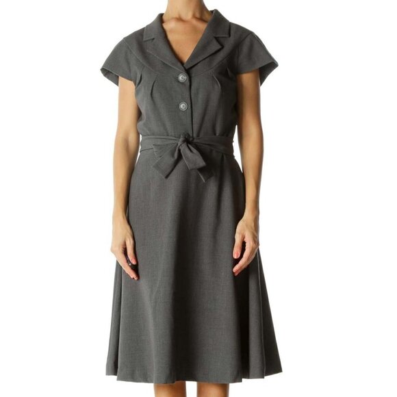 Calvin Klein Dresses & Skirts - Calvin Klein Gray Work Dress